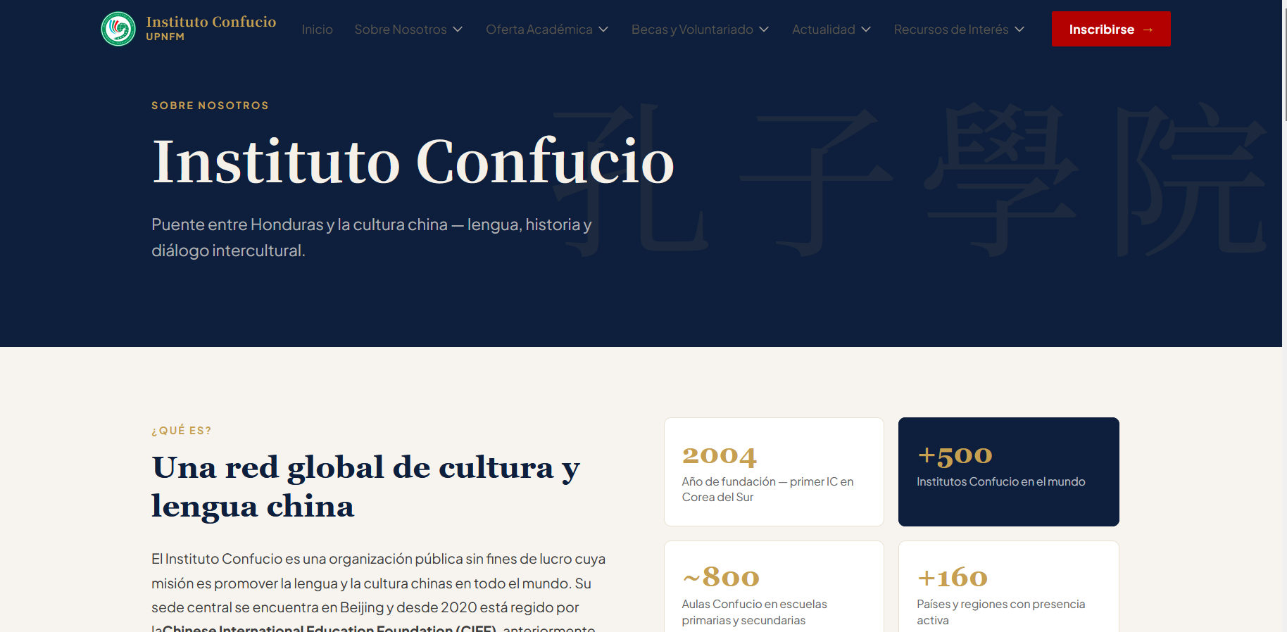 IC_UPNFM – Vista del sitio